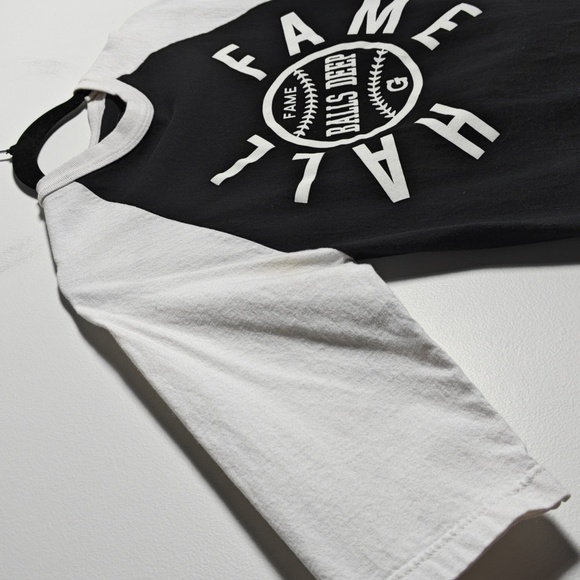 HALL OF FAME Balls Deep 2nd Sucks 3/4 Sleeve Shirt Size Small - Picture 6 of 15